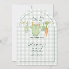 Lokalt odlad babystödraster för kläder inbjudningar