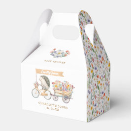 Lokalt odlad babystövel för Cute Hedgehog Vår Presentaskar