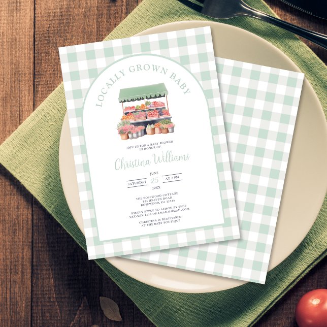 Lokalt odlad babystövel för Gender-Neutralt Inbjudningar (Skapare uppladdad)