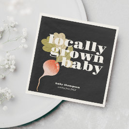 Lokalt odlad babyvisningsprogram | Färgblock B&W Pappersservett