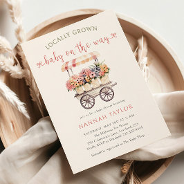 Lokalt odlad babyvisningsprogram inbjudningar