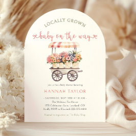 Lokalt odlad babyvisningsprogram inbjudningar