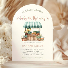 Lokalt odlad babyvisningsprogram inbjudningar