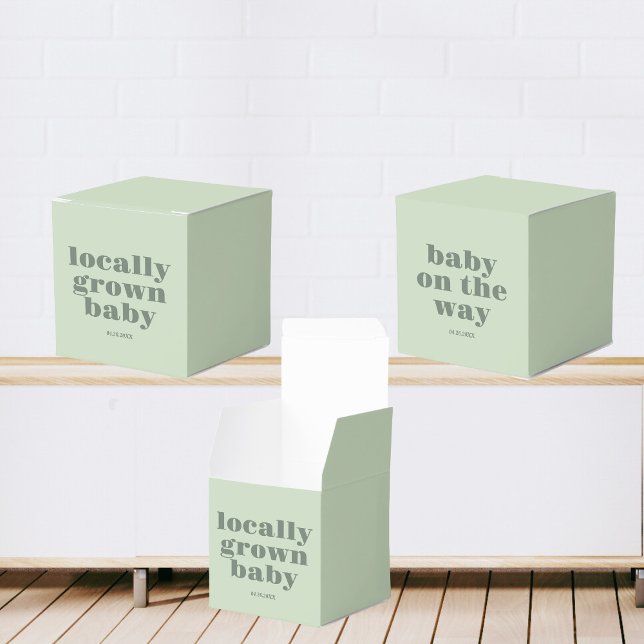 Lokalt odlad babyvisningsprogram | Modern, minimal Presentaskar (Skapare uppladdad)