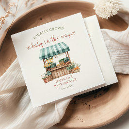 Lokalt odlad babyvisningsprogram pappersservett