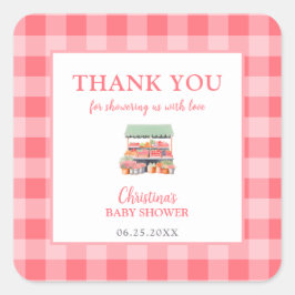 Lokalt odlad babyvisningsprogram, Tack Fyrkantigt Klistermärke