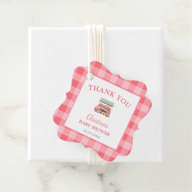 Lokalt odlad babyvisningsprogram, Tack Gåvor Etiketter (På plats)