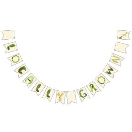 Lokalt odlad babyvisningsprogram vimplar