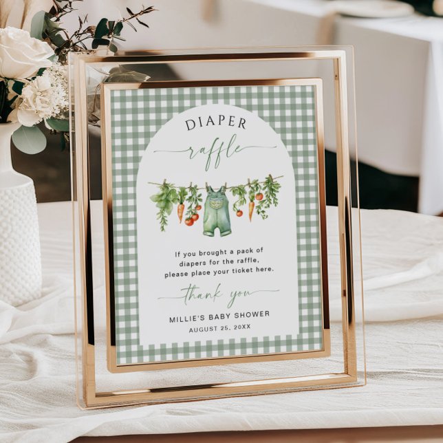 Lokalt odlad blöjskylt - Vegetabilisk försäljning Poster (Skapare uppladdad)