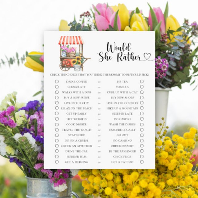 Lokalt odlad blomsterbabydusch skulle hon hellre s (Skapare uppladdad)