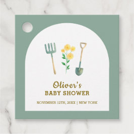 Lokalt odlad Boho-Blommigt  babyvisningsprogram Gåvor Etiketter