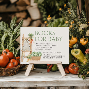 Lokalt odlad Bokar för Rustic Baby Shower Tilläggskort