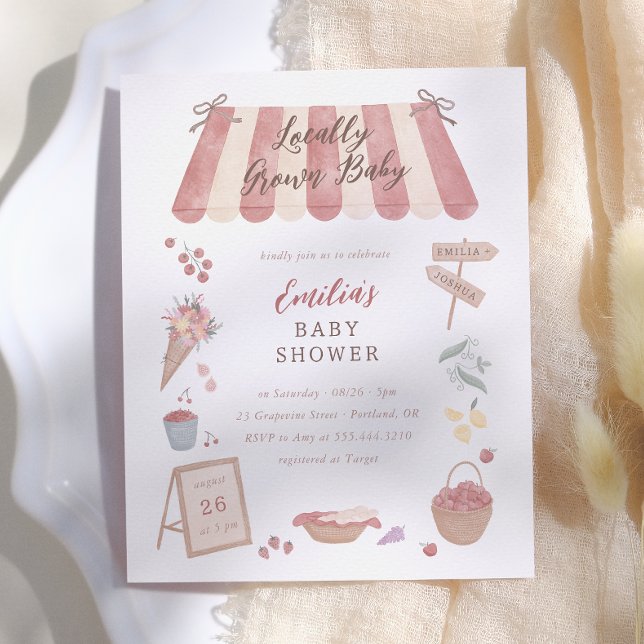 Lokalt Odlad Bondemarknad Baby Shower Budget (Skapare uppladdad)