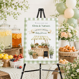 Lokalt Odlad Bondemarknad Baby Shower Välkomstskyl