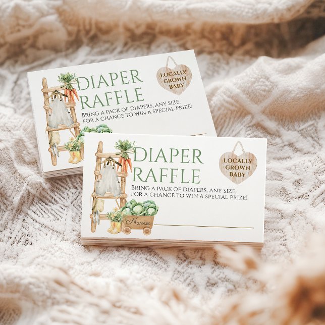 Lokalt odlad dagbok för rustiska babyskor tilläggskort (Skapare uppladdad)