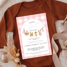 Lokalt odlad Flicka baby shower liten grodd