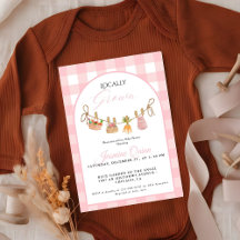 Lokalt odlad Flickbaby shower  Baby sprinkle 