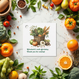 Lokalt odlad - Födelsedagsfest som är färsk från g Gåvor Etiketter