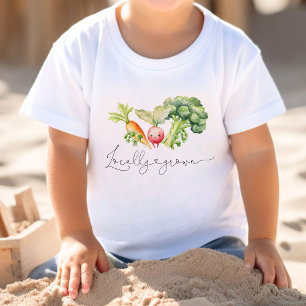 Lokalt odlad födelsedagsfest t shirt