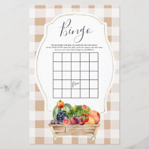 Lokalt Odlad Grönsaksmarknad Bingo Spel