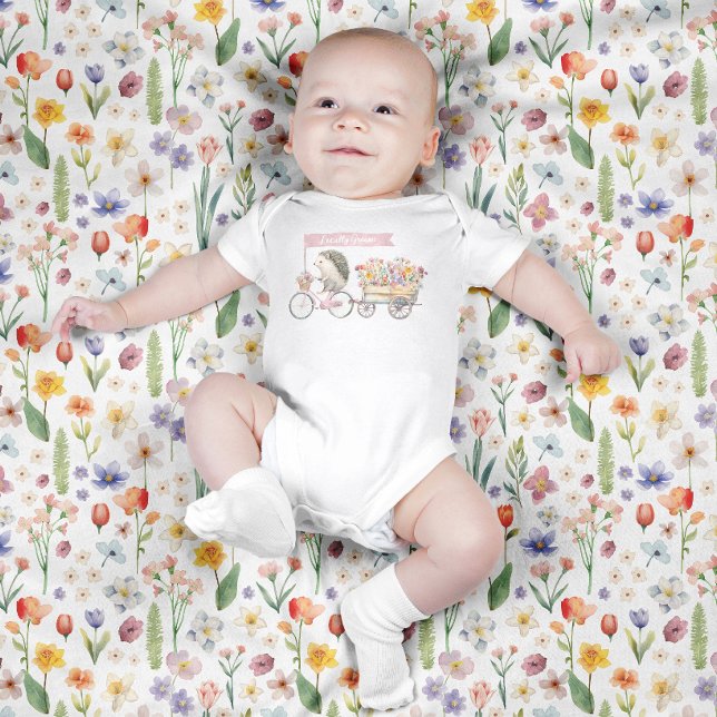 Lokalt Odlad Igelkotts-Barnkläder – Rosa T Shirt (Adorable Baby Bodysuit )