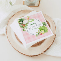 Lokalt odlad marknad för babydusch, rosa-flicka Jo