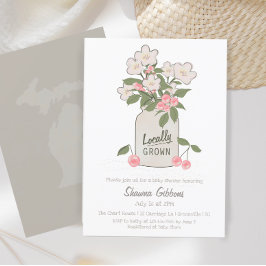 Lokalt odlad Michigan Baby Shower Inbjudningar