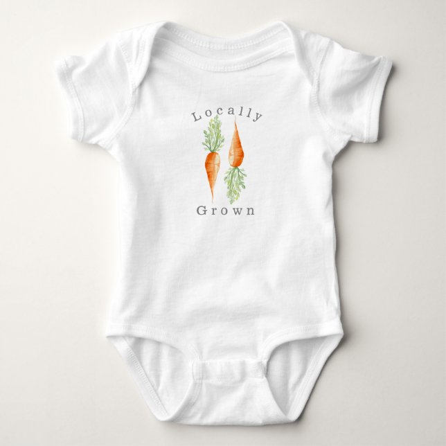 Lokalt odlad morot | Organic Veggie T Shirt (Framsida)