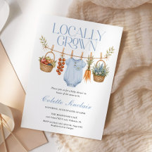 Lokalt Odlad Pojke Bondens Marknad Baby Shower