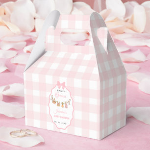 Lokalt odlad Rosa flickbaby shower Baby sprinkle Presentaskar