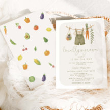 Lokalt odlad Rustic Baby Shower