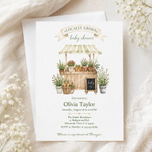 Lokalt Odlad Salvia Bondemarknad Baby Shower