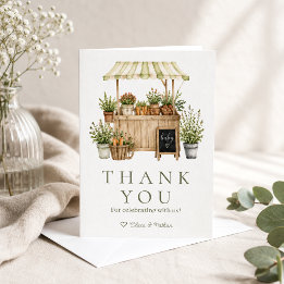 Lokalt Odlad Salvia Bondemarknad Baby Shower Tack Kort