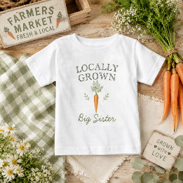 Lokalt Odlad Stor Systern Morot Småbarns-T-Shirt T Shirt