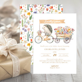 Lokalt odlad vattenfärgsbabyvisningsprogram inbjudningar