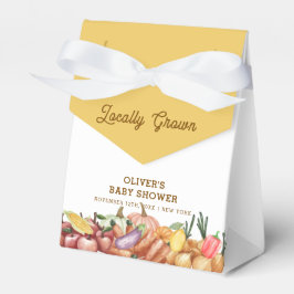 Lokalt odlad vattenfärgsgemgie Fruits Baby Shower Presentaskar