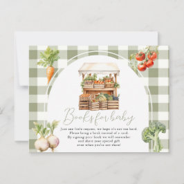 Lokalt odlade färsk marknadsböcker för bebis vykort