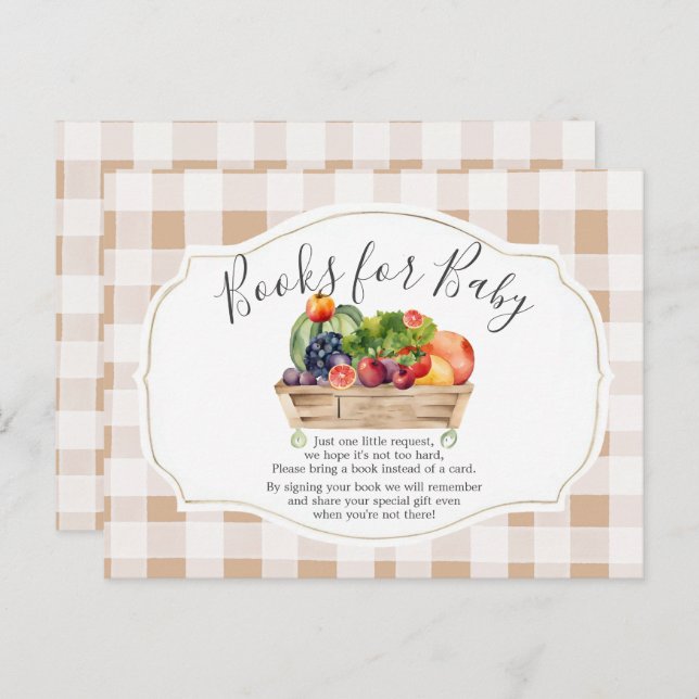 Lokalt odlade grönsaker Bondens marknad Böcker för Vykort (Fram/baksida)