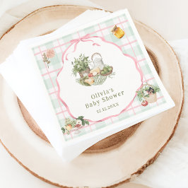 Lokalt odlade jordbrukare marknadsför babyskor pappersservett