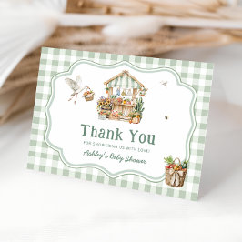 Lokalt odlade jordbrukare marknadsför babyskor Tac Tack Kort