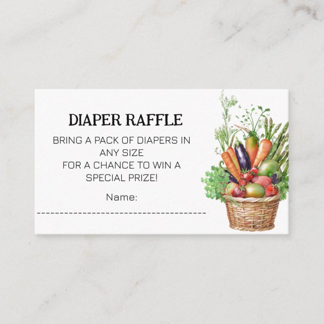 Lokalt odlade jordbrukares babyskor på marknaden tilläggskort (Framsida)