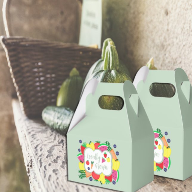 Lokalt odlade jordbrukares börsfödelsedag presentaskar (Skapare uppladdad)