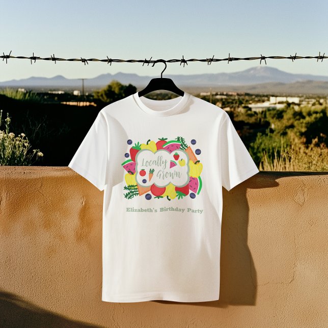 Lokalt odlade jordbrukares börsfödelsedag t shirt (Skapare uppladdad)
