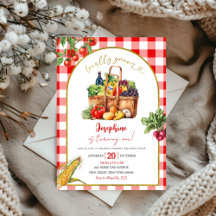 Lokalt odlade jordbrukares marknadstema Birthday G