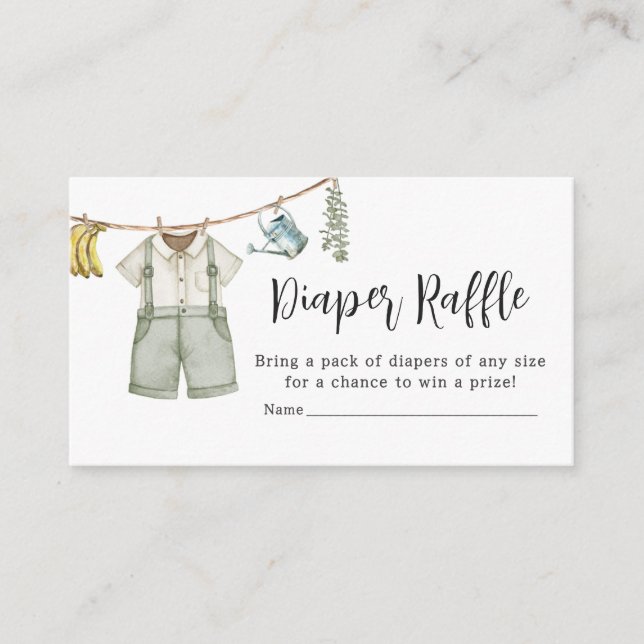 Lokalt odlade lantbrukare, babyskor, dykare Raffle Tilläggskort (Framsida)