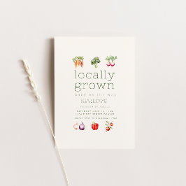 Lokalt odlade lantbrukare marknadsför babyskor Inb Inbjudningar