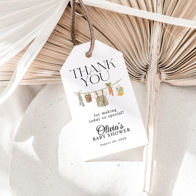 Lokalt odlade lantbrukare marknadsför babyskor presentetikett (Skapare uppladdad)