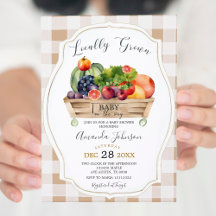 Lokalt odlade Veggies Farmers Market Baby Shower