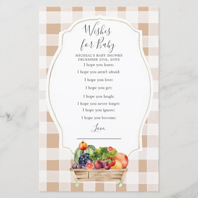 Lokalt odlade Veggies Farmers Önskemål för Baby (Framsida)