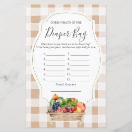 Lokalt odlade Veggies Farmers Whin Diaper Bag